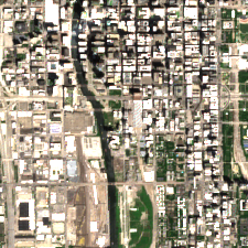 CHIL2 (Chicago, 725 South Wells) site on 2024-05-19, Sentinel-2 satellite true color