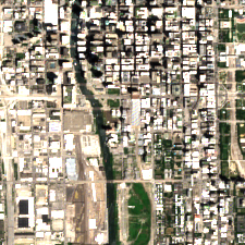 1547 Chicago (CHIL2, 725 South Wells) site on 2022-07-09, Sentinel-2 satellite true color