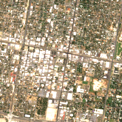 1547 McAllen (MCTX1, Chase Tower) site on 2025-08-03, Sentinel-2 satellite true color
