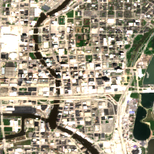 1547 Milwaukee (MIWI1, Wells Building) site on 2020-05-20, Sentinel-2 satellite true color