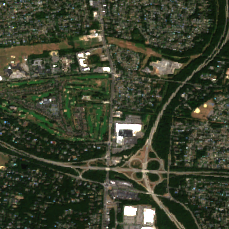 365 Data Centers Commack site on 2022-08-25, Sentinel-2 satellite true color