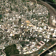 365 Data Centers Philadelphia (University City) site on 2020-07-29, Sentinel-2 satellite true color