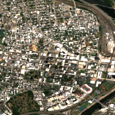 365 Data Centers Philadelphia (University City) site on 2022-08-13, Sentinel-2 satellite true color