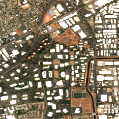 365 Data Centers Rancho Cordova site on 2022-08-12, Sentinel-2 satellite true color