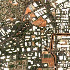 365 Data Centers Rancho Cordova site on 2025-08-18, Sentinel-2 satellite true color