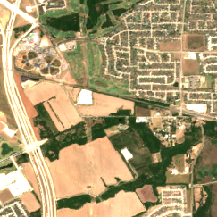 Aligned DFW-03 site on 2022-07-10, Sentinel-2 satellite true color