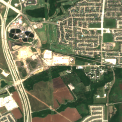 Aligned DFW-03 site on 2025-08-08, Sentinel-2 satellite true color