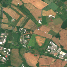 Aligned IAD-04 (Quantum Frederick Campus) site on 2025-06-03, Sentinel-2 satellite true color