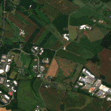 Aligned IAD-06 (Quantum Frederick Campus) site on 2024-09-09, Sentinel-2 satellite true color