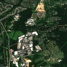 AWS BWI site on 2022-08-13, Sentinel-2 satellite true color