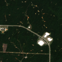 Applied Digital Brookwood Data Center (APLD BHM-01) site on 2018-09-15, Sentinel-2 satellite true color