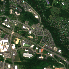 AWS Ashburn - George Washington University Campus (planned) site on 2022-08-13, Sentinel-2 satellite true color