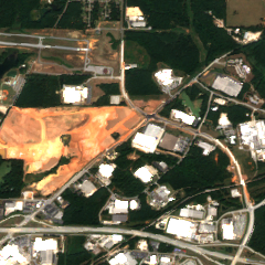 AWS Covington Data Center site on 2018-09-19, Sentinel-2 satellite true color