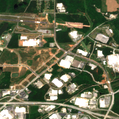 AWS Covington Data Center site on 2020-05-01, Sentinel-2 satellite true color