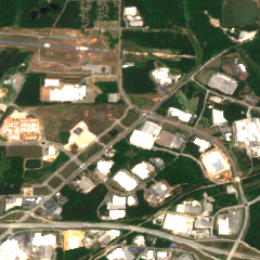 AWS Covington Data Center site on 2022-05-11, Sentinel-2 satellite true color