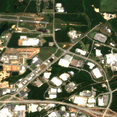 AWS Covington Data Center site on 2024-08-23, Sentinel-2 satellite true color