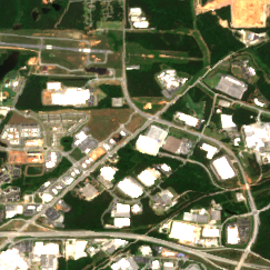 AWS Covington Data Center site on 2025-05-22, Sentinel-2 satellite true color