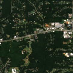 AWS Coweta County Campus site on 2020-09-06, Sentinel-2 satellite true color