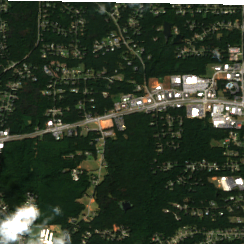 AWS Coweta County Campus site on 2025-09-10, Sentinel-2 satellite true color
