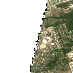 AWS Creekside Campus (Bastrop County) site on 2018-07-01, Sentinel-2 satellite true color