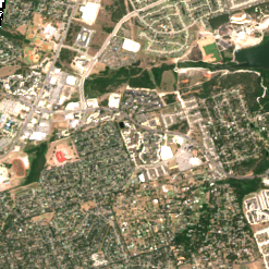 AWS Creekside Campus (Bastrop County) site on 2022-06-25, Sentinel-2 satellite true color