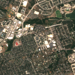 AWS Creekside Campus (Bastrop County) site on 2025-09-10, Sentinel-2 satellite true color