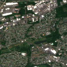 AWS Falls Township / Keystone Trade Center Campus site on 2020-08-03, Sentinel-2 satellite true color
