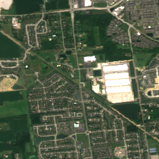 AWS CMH - 4624 Cosgray (Hilliard) site on 2025-08-01, Sentinel-2 satellite true color