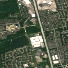 AWS Hilliard 5109 Hayden Run site on 2025-08-01, Sentinel-2 satellite true color