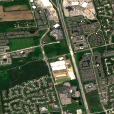 AWS Hilliard 5113 Hayden Run site on 2018-06-14, Sentinel-2 satellite true color