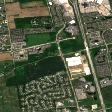 AWS CMH - 5121 Hayden (Hilliard) site on 2018-06-14, Sentinel-2 satellite true color