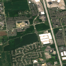 AWS CMH - 5121 Hayden (Hilliard) site on 2025-08-01, Sentinel-2 satellite true color
