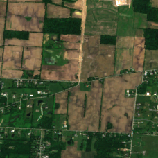 AWS Central Ohio Data Centers site on 2018-06-14, Sentinel-2 satellite true color