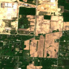 AWS Central Ohio Data Centers site on 2020-06-08, Sentinel-2 satellite true color