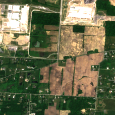 AWS Central Ohio Data Centers site on 2022-06-03, Sentinel-2 satellite true color