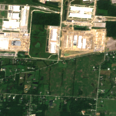 AWS Central Ohio Data Centers site on 2025-08-01, Sentinel-2 satellite true color