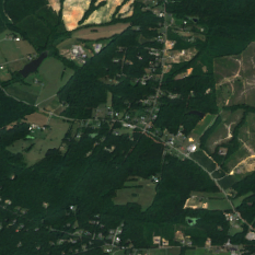 AWS Desper Creek Technology Campus site on 2024-08-25, Sentinel-2 satellite true color