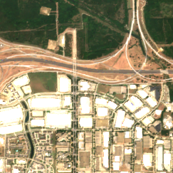 Fort Worth DFW1 site on 2020-08-29, Sentinel-2 satellite true color