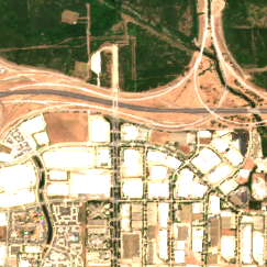 Fort Worth DFW1 site on 2022-07-10, Sentinel-2 satellite true color