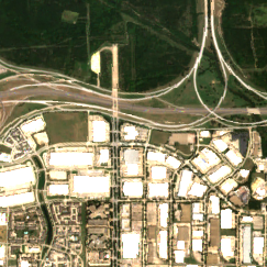 Fort Worth DFW1 site on 2024-09-10, Sentinel-2 satellite true color