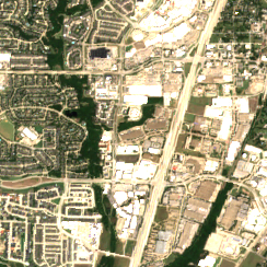 Allen DFW2 site on 2020-08-19, Sentinel-2 satellite true color