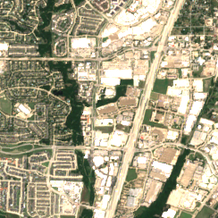 Allen DFW2 site on 2024-06-14, Sentinel-2 satellite true color