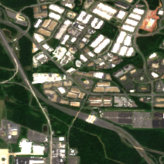 Dulles IAD3 site on 2022-08-13, Sentinel-2 satellite true color