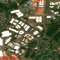 Ashburn IAD4 site on 2018-05-24, Sentinel-2 satellite true color