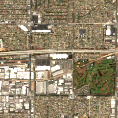 Hawthorne LAX4 site on 2018-09-16, Sentinel-2 satellite true color