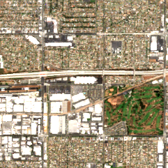 Hawthorne LAX4 site on 2020-07-12, Sentinel-2 satellite true color