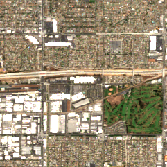Hawthorne LAX4 site on 2025-08-30, Sentinel-2 satellite true color