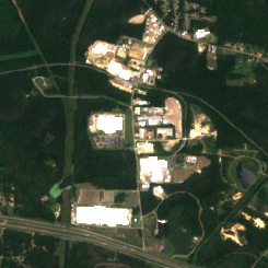 Clinton Facility site on 2024-08-07, Sentinel-2 satellite true color