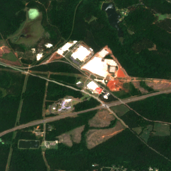 CleanSpark Sandersville site on 2024-06-09, Sentinel-2 satellite true color