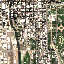 Colocation America Chicago (600 S Federal St) site on 2024-05-19, Sentinel-2 satellite true color